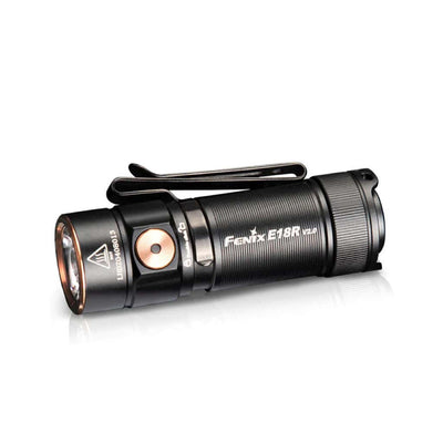 Fenix E18R V2 with a output of 1200 Lumens and beam distance of 146 meters ultra compact EDC torchlight now available in India