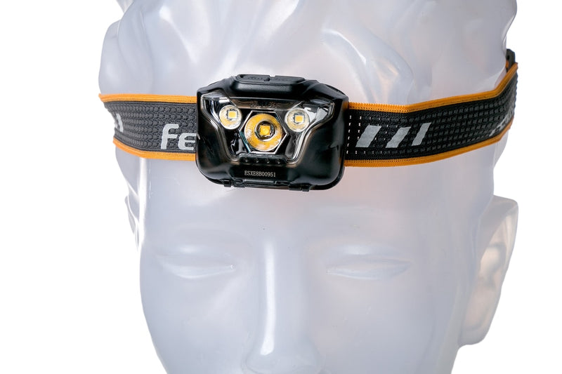 Fenix HL18R USB Rechargeable LED Headlamp in India, 400 Lumens Compact Light weight and versatile headlamp for outdoors