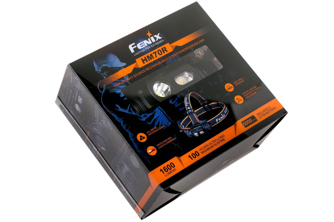 Fenix HM70R Rechargeable LED Headlamp | 1600Lumens with 3 LEDs