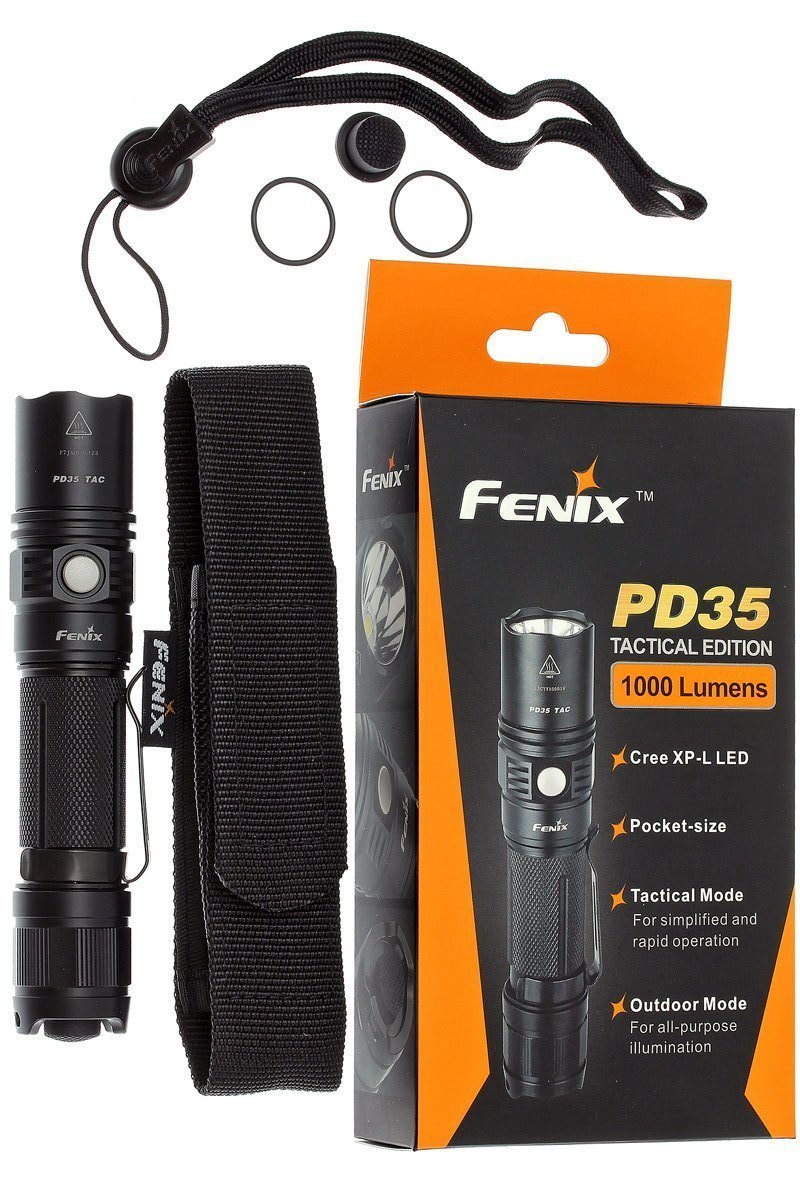 Fenix PD35 TAC, Tactical Flashlight, 1000 Lumens Led Torch, powerful Flashlight in India