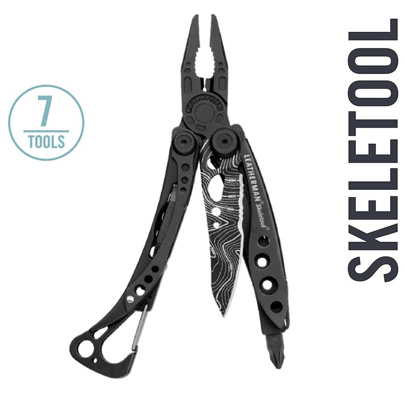 Leatherman Skeletool Multi-tools, Compact Pocket size multi-tool in India, Multi-tool with a combo knife, bit driver, pliers and more, Ultra Light EDC Multi-tool in India, Leatherman Tools online in India @ Lightmen, Buy Leatherman Multi-Tools Online, Skeletool topo 