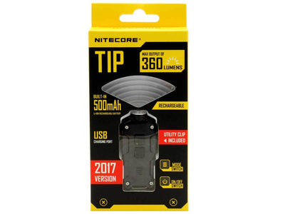 Nitecore TIP 2017, USB Rechargeable key chain Flashlight, Compact Handy LED Torch, Small but powerful Flashlight, Key Light 