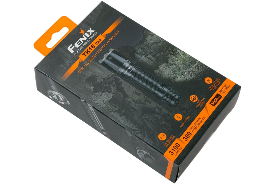 Fenix TK16 V2 LED Torch, 3100 Lumen Rechargeable Powerful Torch