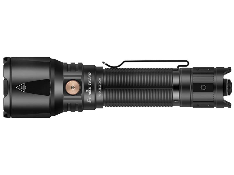Fenix TK26R LED torch Light in India, Fenix TK26R Rechargeable Powerful Light with 3 LEDs, Tri-Color Torch White Red & Green, Long Range Flashlight for Outdoors, Jungles Hunting Treks 