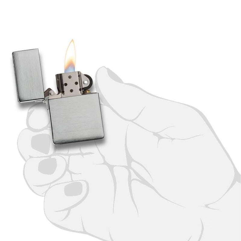 Zippo Replica 1935 Brushed Chrome Lighter in India, Zippo Lighters in India, Wind Proof Pocket Size Lighters Online, Zippo 1935.25 Replica Original Lighter