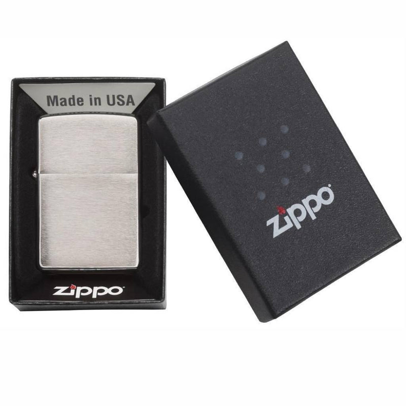 Zippo Classic Brushed Chrome Lighter, Premium Zippo Pocket Size Windproof Lighter, Zippo 200 Lighter, Zippo India