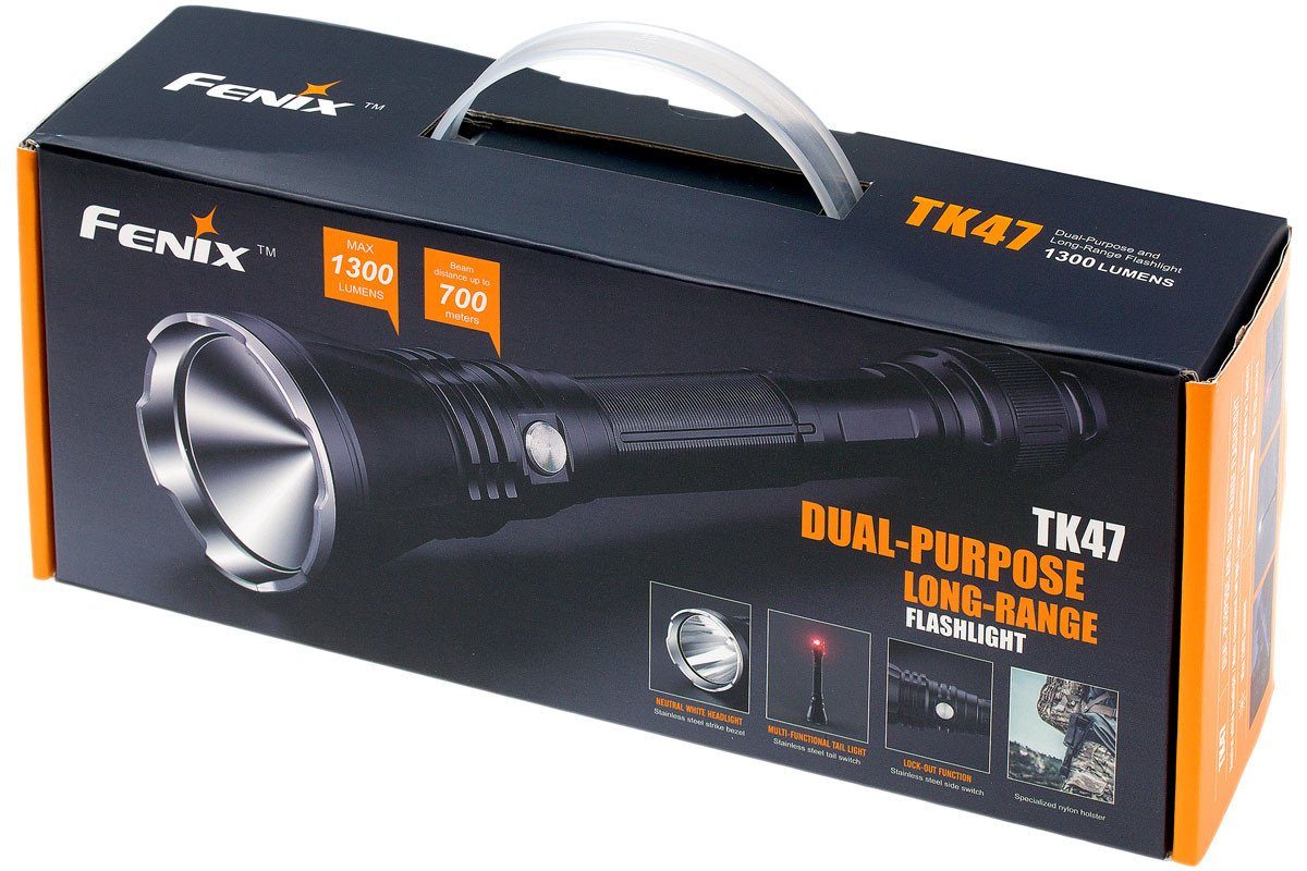 Fenix TK47 LED Rechargeable Long Range Flashlight in India with