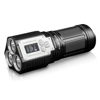 Fenix TK72R 9000 Lumens USB rechargeable Searchlight, Extremely powerful Torchlight in India, Display screen smart Flashlight for Outdoors, Search and rescue purposes