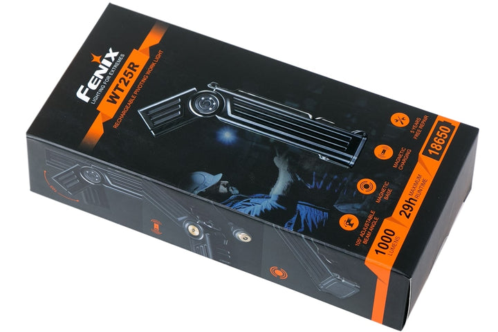 éclairage Professionnel Multi Angle Lampe De Travail FENIX WT25R - Magnétique - Rechargeable - 1000 Lumens - Multi-Angle Lampe De Travail Magnétique éclairage Professionnel Multi Angle Lampe De Travail FENIX WT25R - Magnétique - Rechargeable - 1000 Lumens - Multi-Angle Lampe De Travail Magnétique